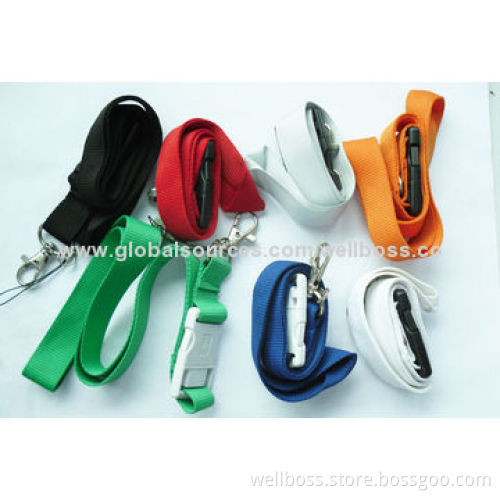 Nylon Lanyard USB Flash Drives, Logo Print on Lanyard and USB Part Available, Good for PromotionsNew